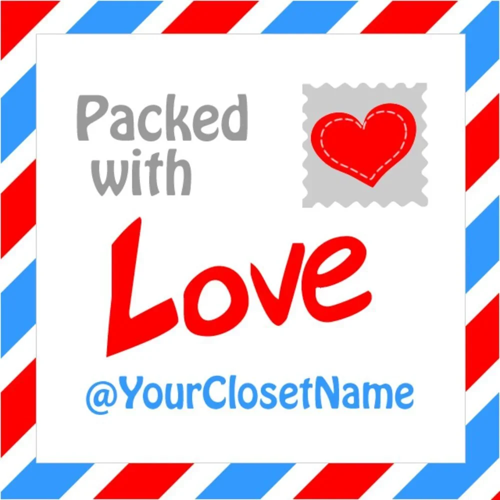 ♥️ 5x25 / 60 Thank You Stickers